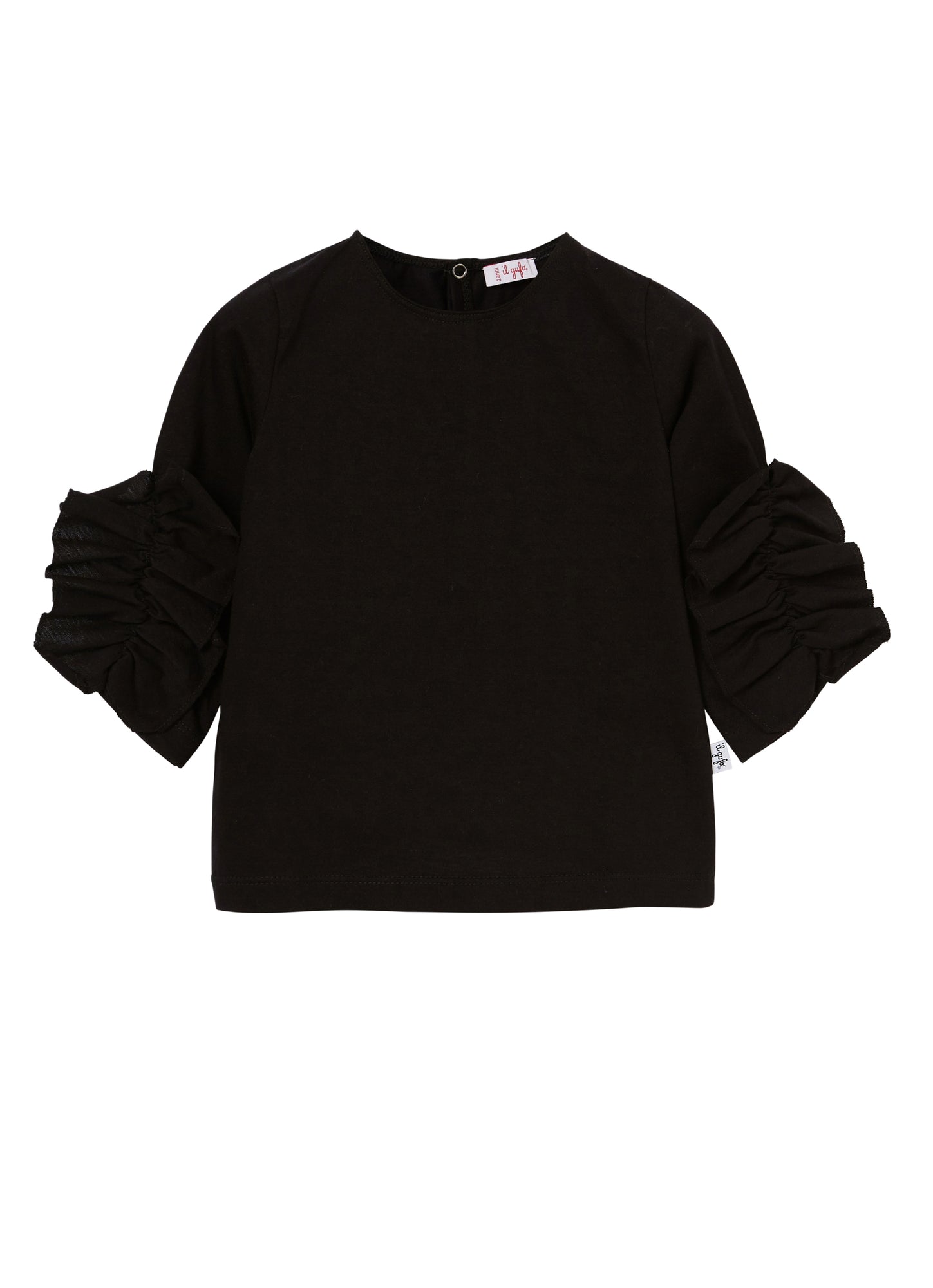 Girls | 3/4 Sleeve T-Shirt | Black