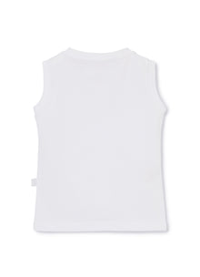 Sleeveless T-Shirt | White