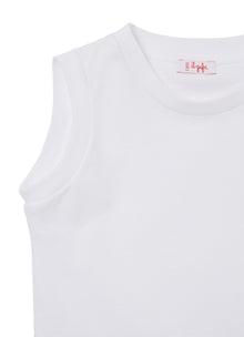 Sleeveless T-Shirt | White