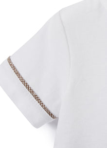 Short Linen And Jersey Playsuit | Terra