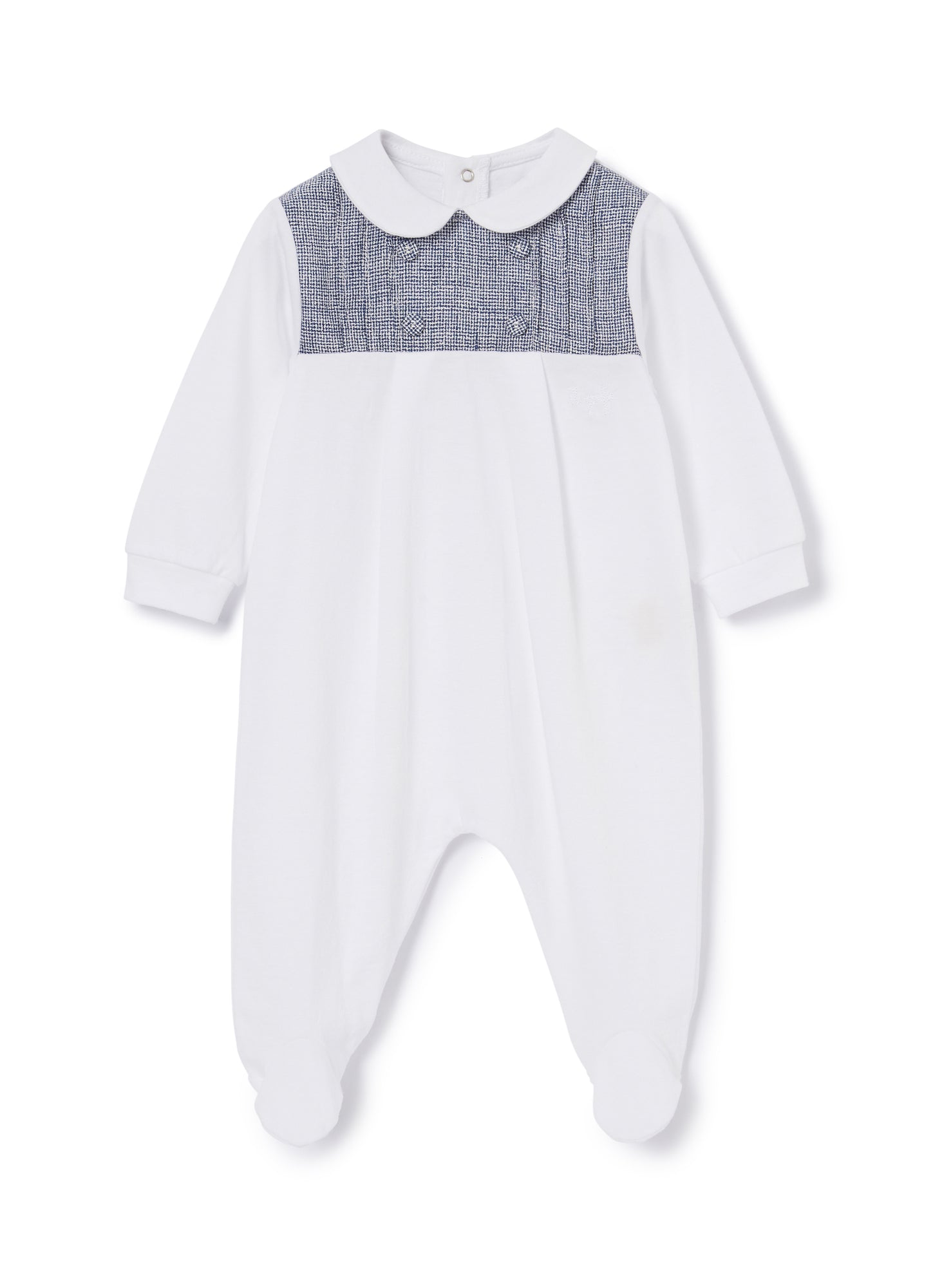 Long Playsuit | Bianco/Aviatore