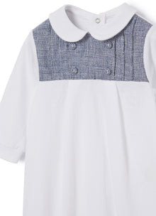 Long Playsuit | Bianco/Aviatore