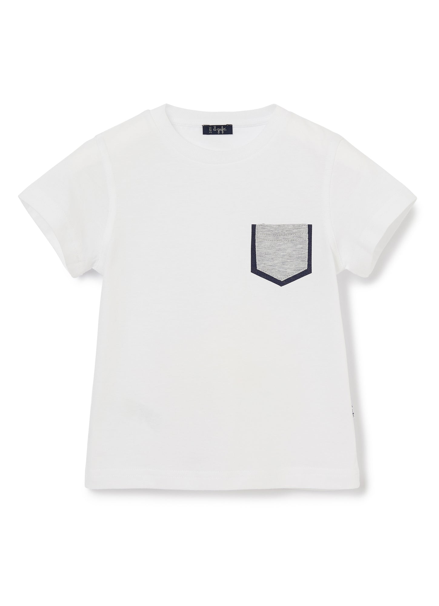 T-Shirt | White/Blue