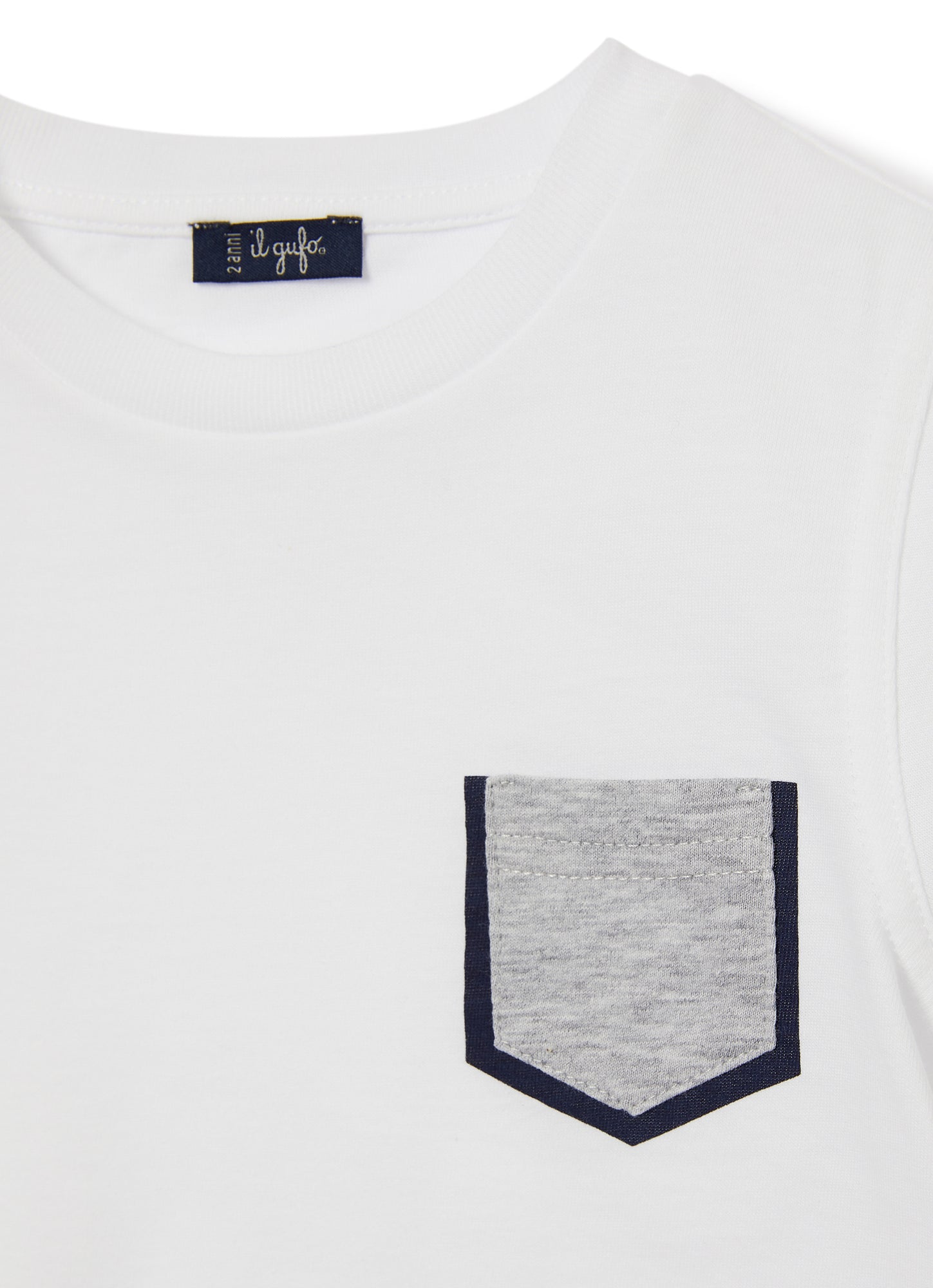 T-Shirt | White/Blue
