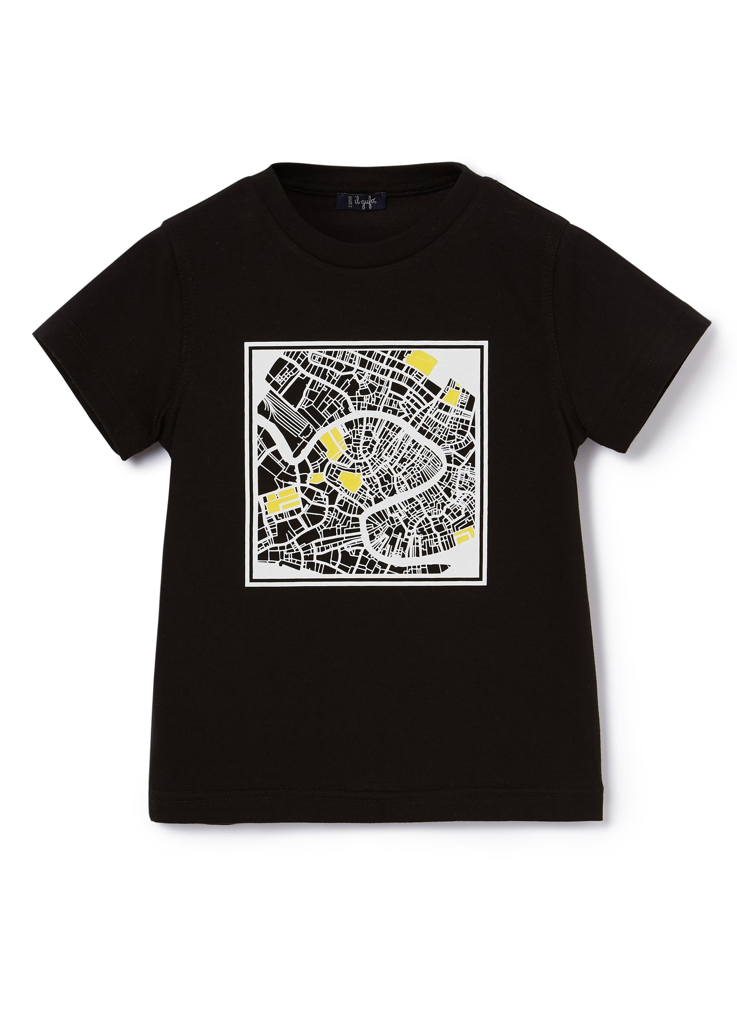 T-Shirt with Print | Nero/Bianco