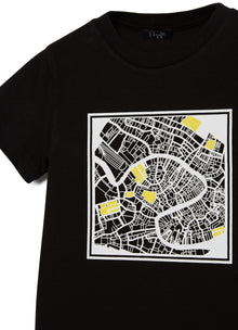 T-Shirt with Print | Nero/Bianco