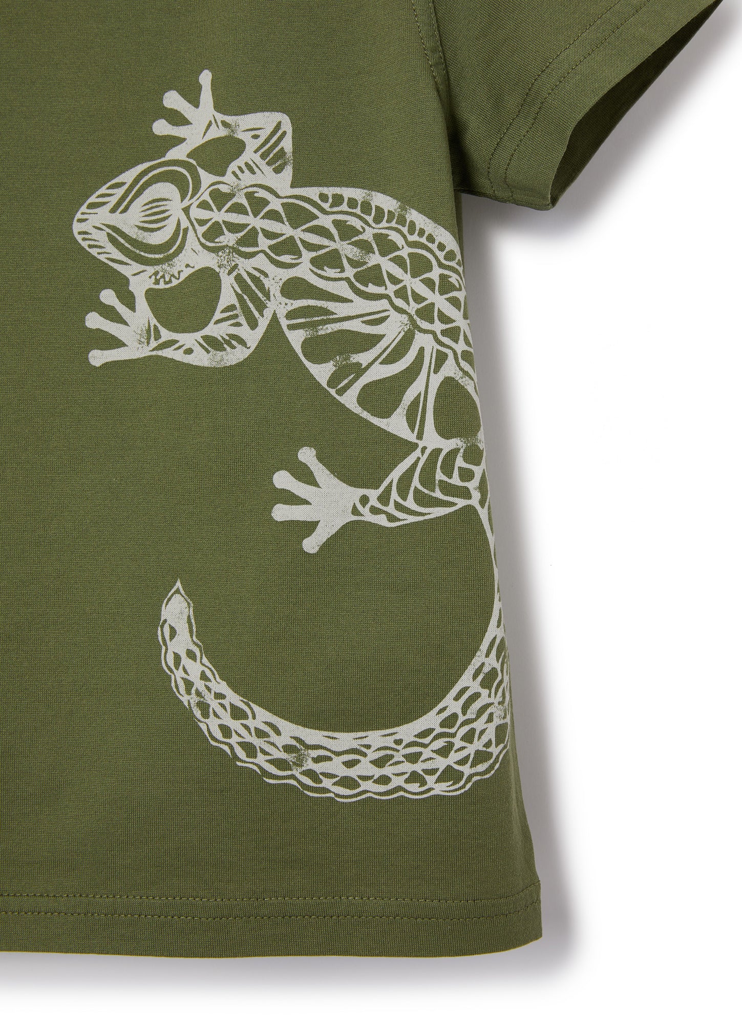 T-Shirt with Gecko Motif | Siepe