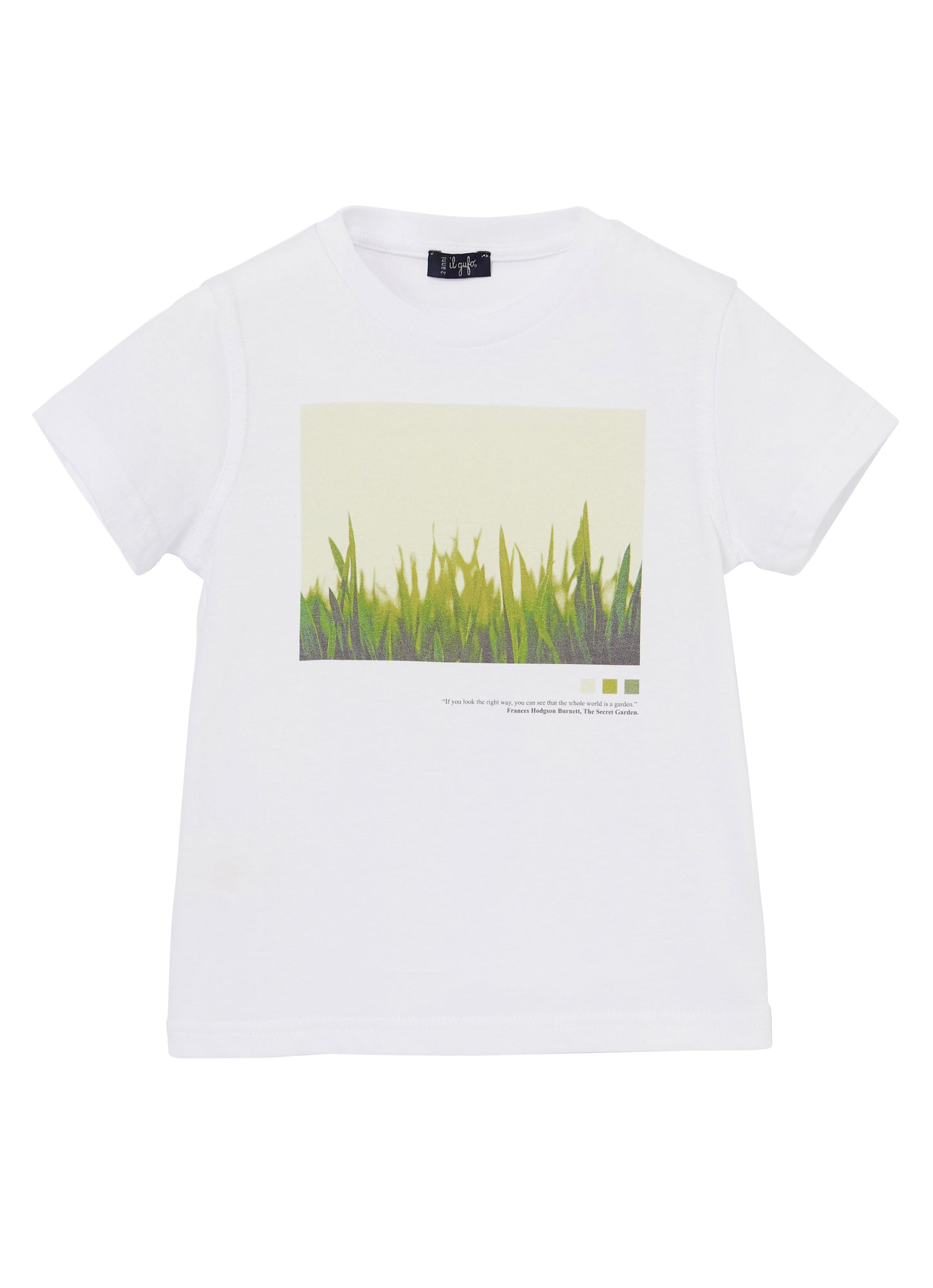 Boys | T-Shirt with Garden Motif | White Limonata