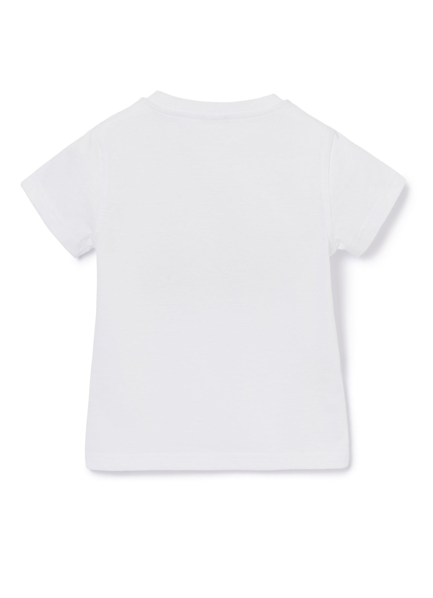 T-Shirt with Garden Motif | Bianco/Limonata