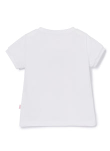 T-Shirt with Bunny Motif | White/Sand