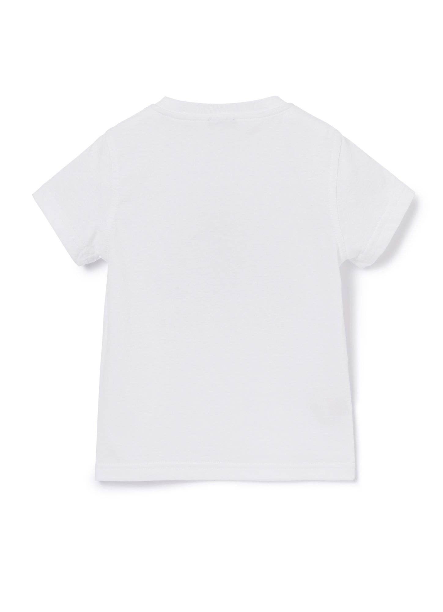 T-Shirt with Bee Print | Bianco/Aviatore