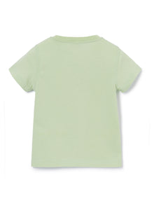 T-Shirt with Bee Print | Verdino/Aviatore