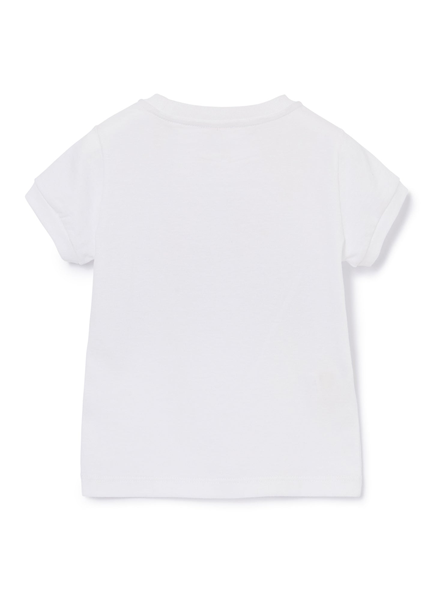 T-Shirt with City And Flower Print | White/Pink