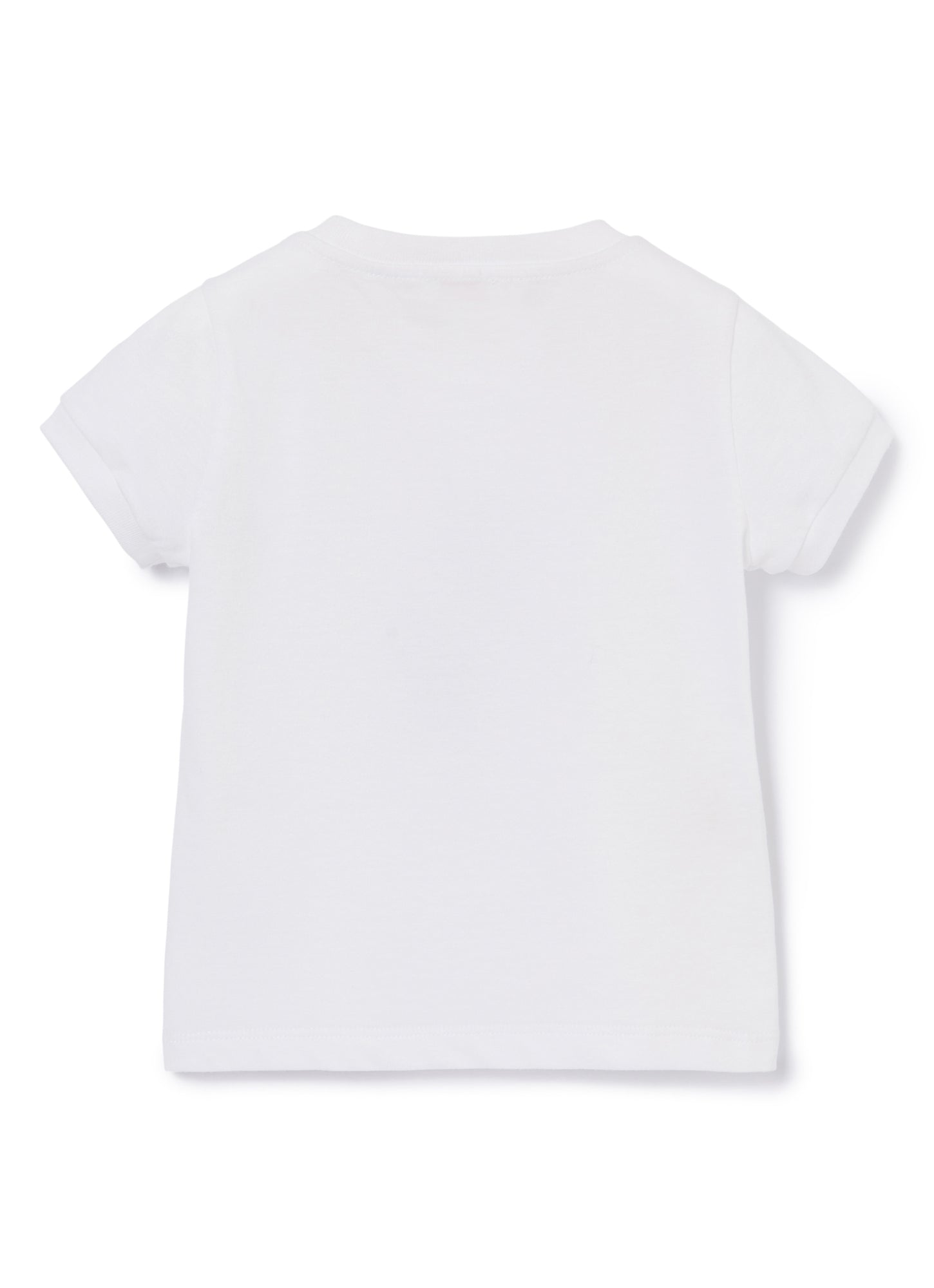 T-Shirt with Ballerina Motif | White/Blue