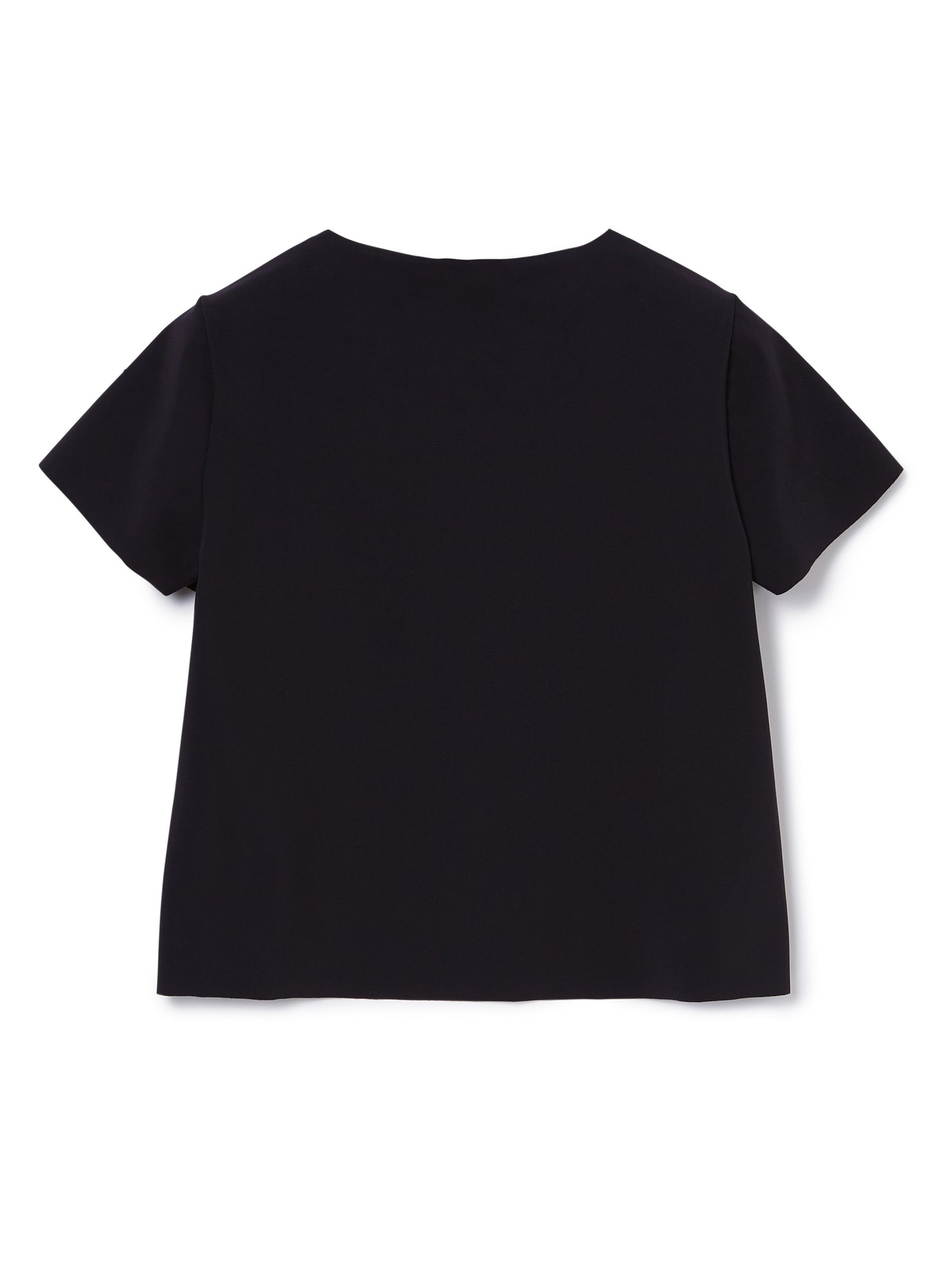 Short-Sleeve Top with Flowers | Blue