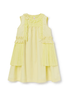 Sleeveless Dress with Flounce And Ruffle | Limonata