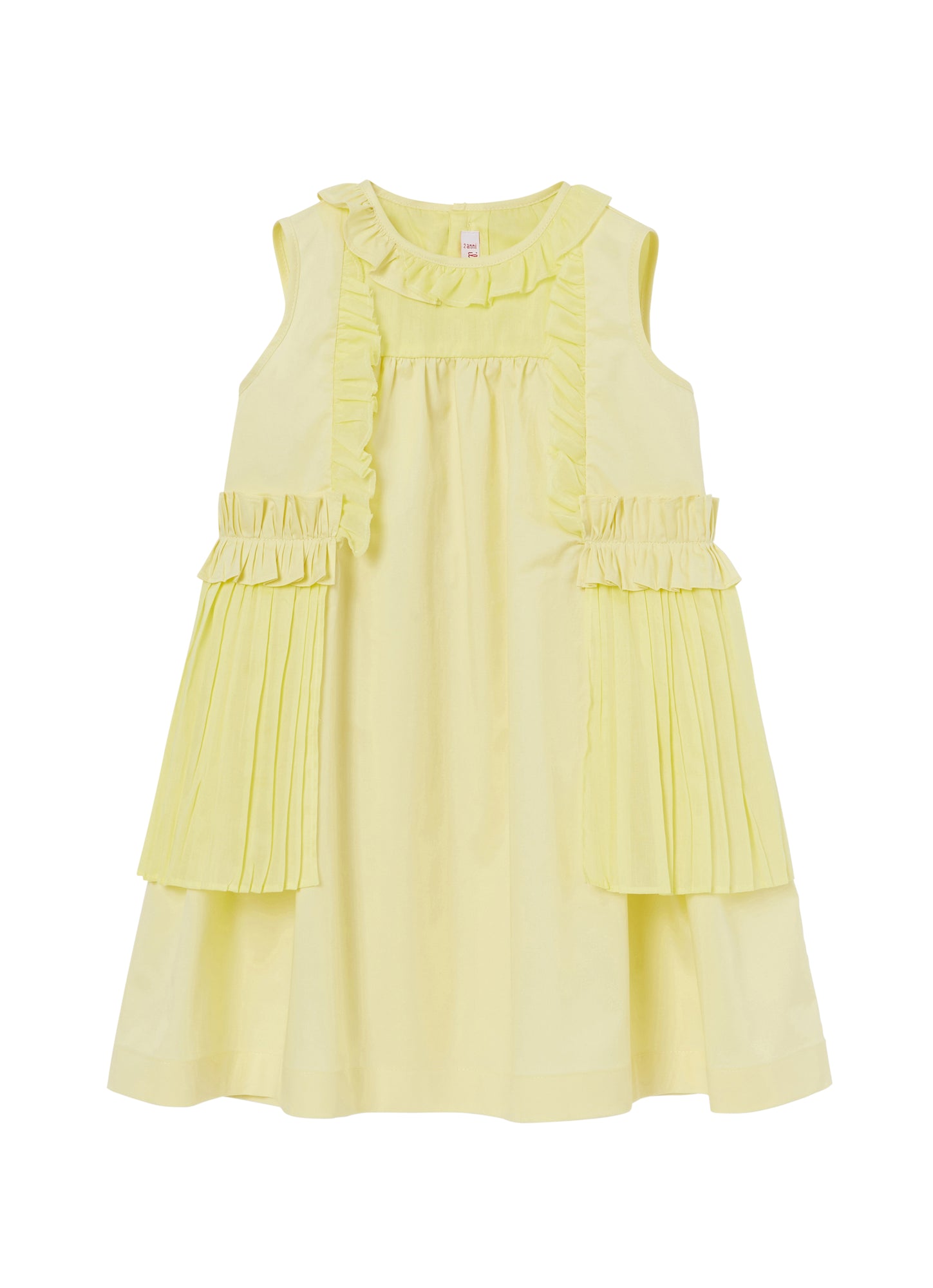 Girls | Sleeveless Dress with Flounce and Ruffle | Limonata