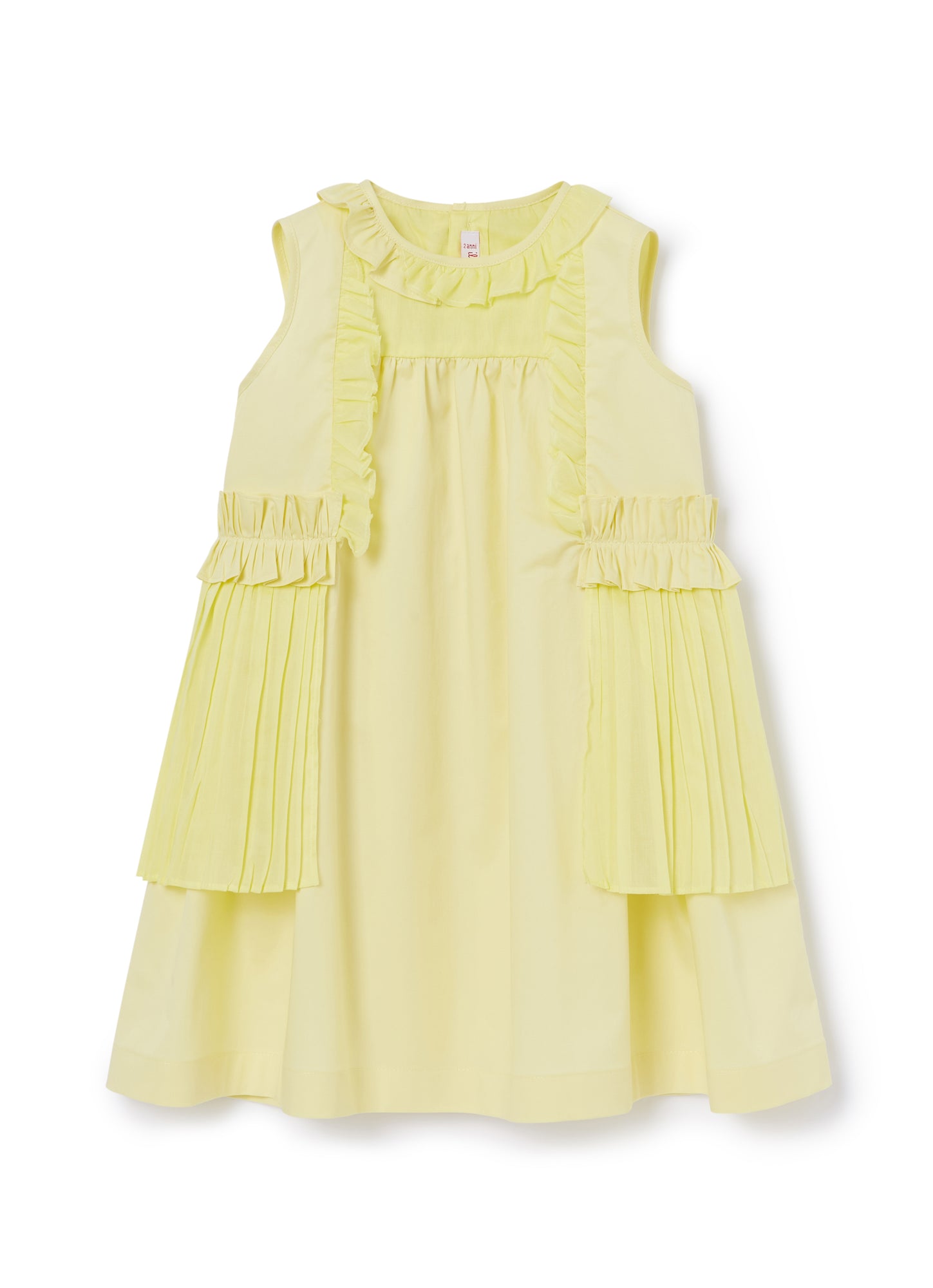 Sleeveless Dress with Flounce And Ruffle | Limonata
