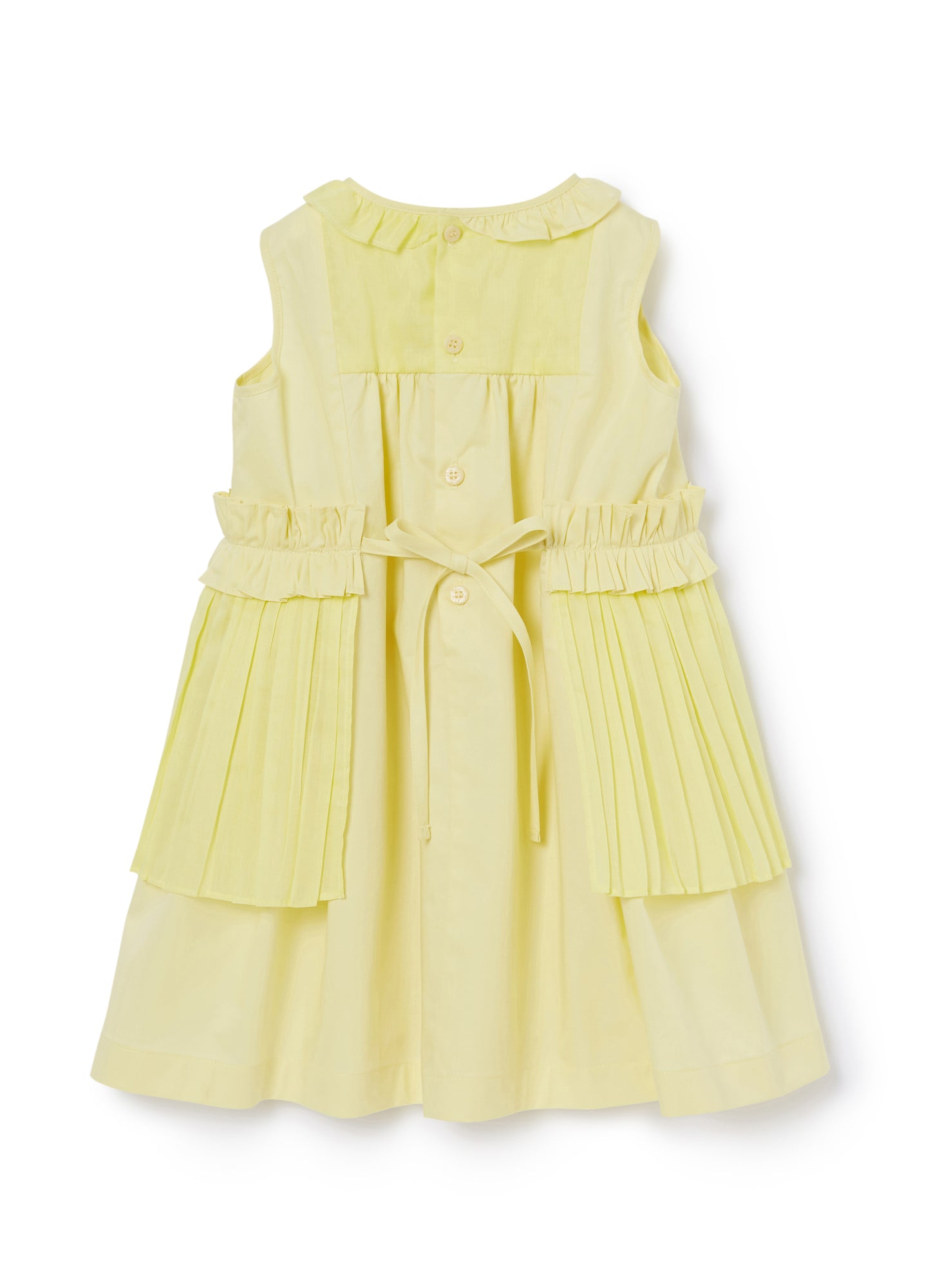 Sleeveless Dress with Flounce And Ruffle | Limonata
