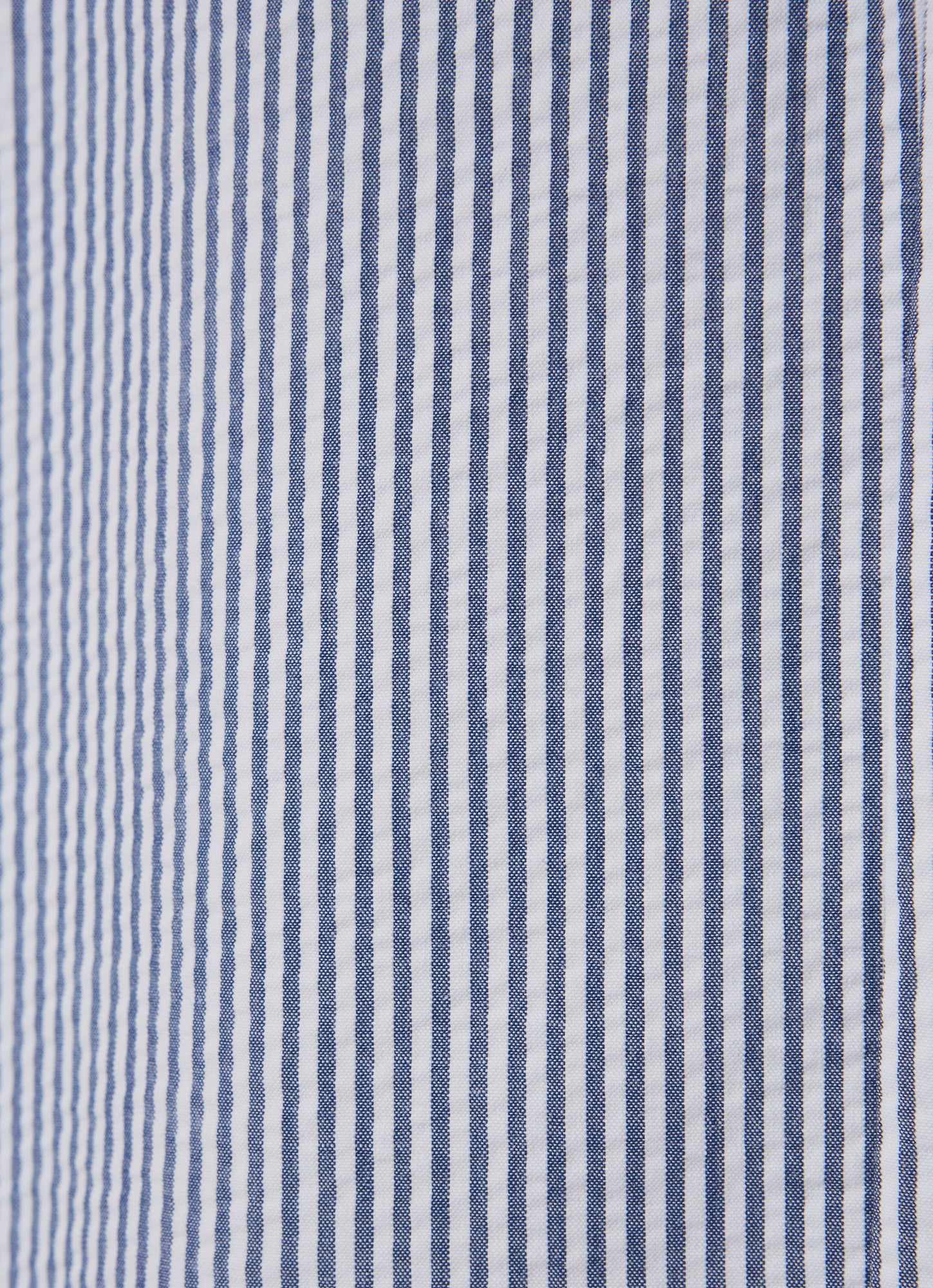 Sleeveless Striped Dress with Ruffle | Blue Denim