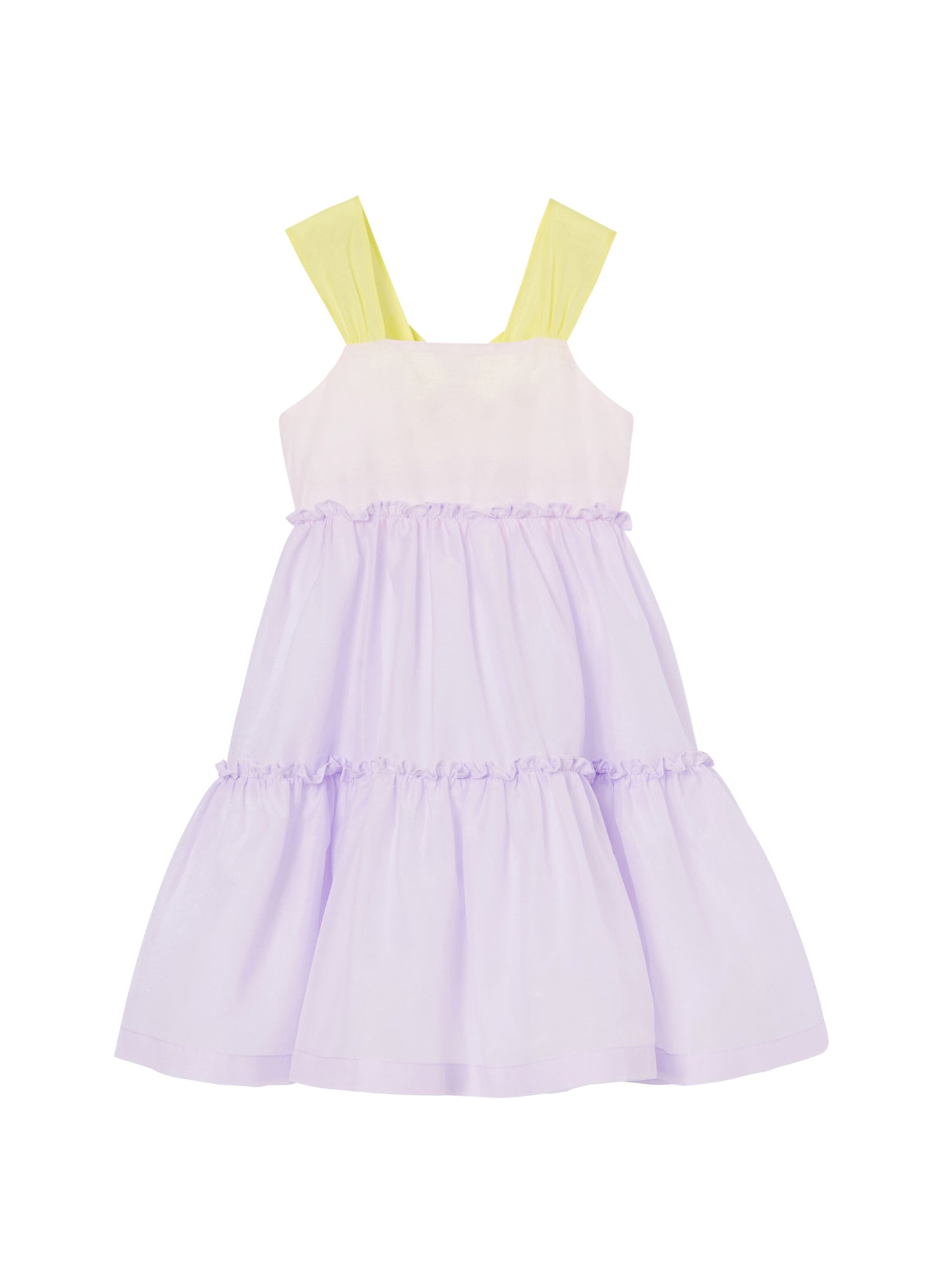 Girls | Smock Dress with Flounces | Candy Pink Malva