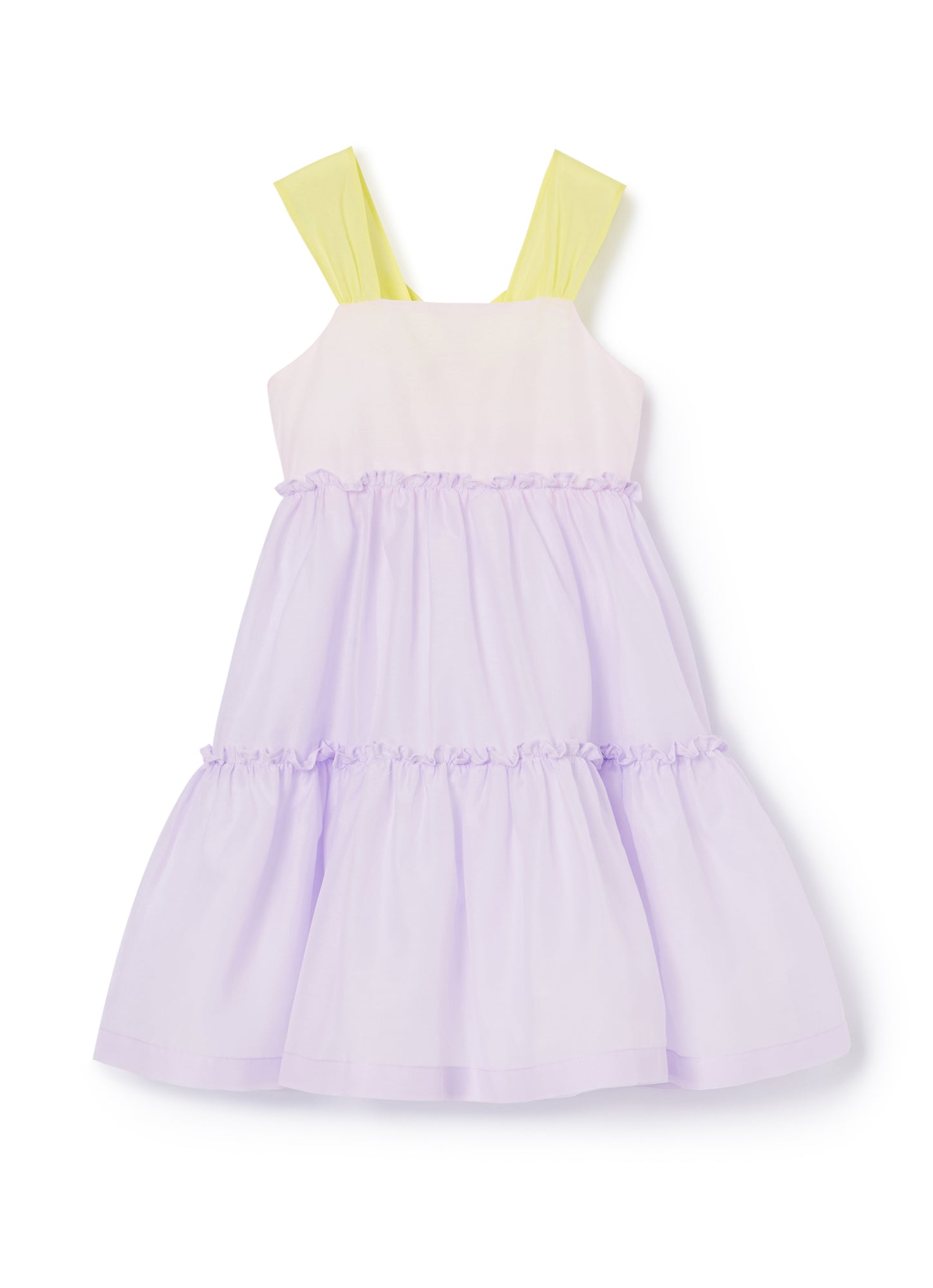 Smock Dress with Flounces | Rosa Perla/Lilla
