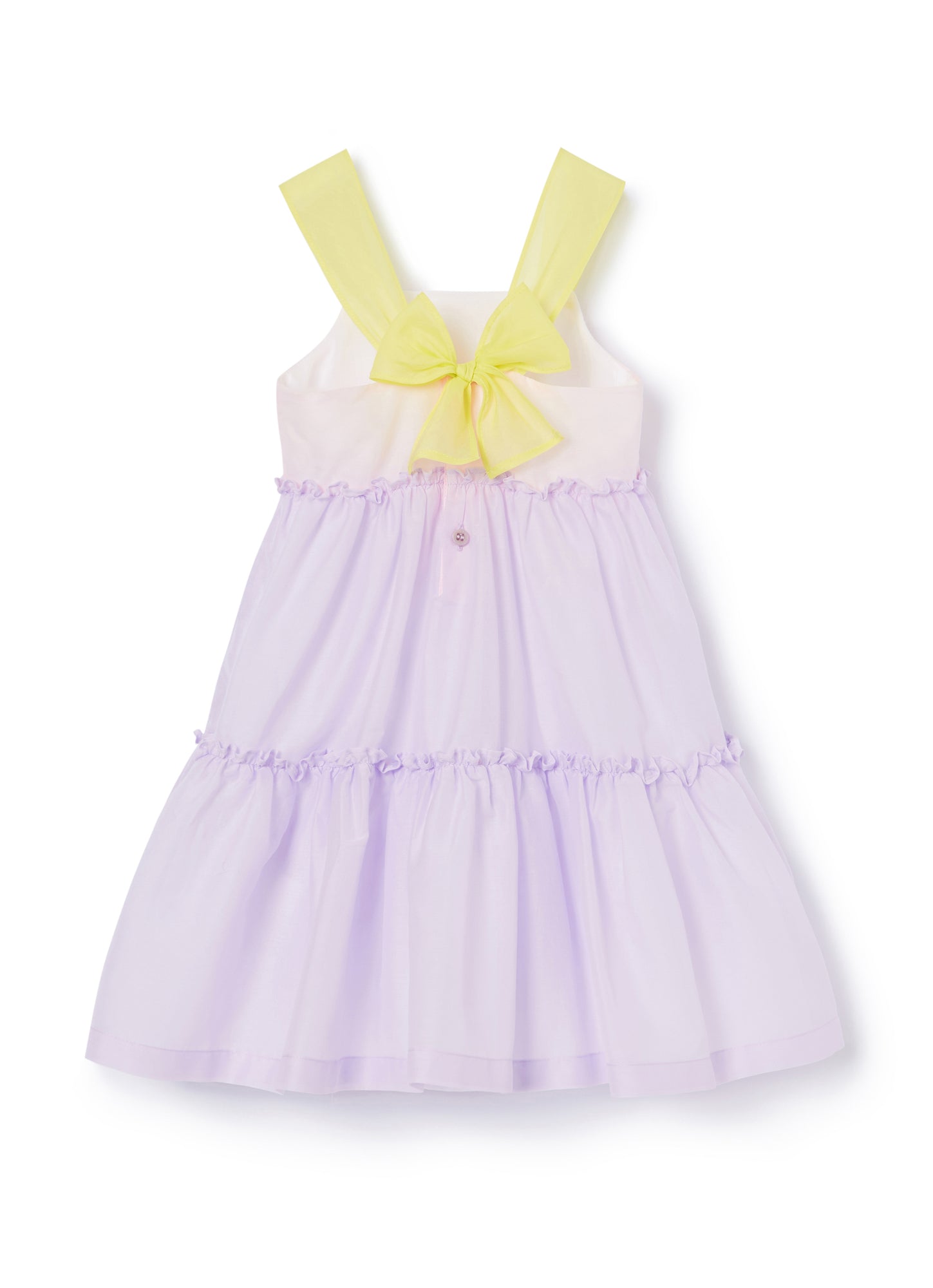 Smock Dress with Flounces | Rosa Perla/Lilla