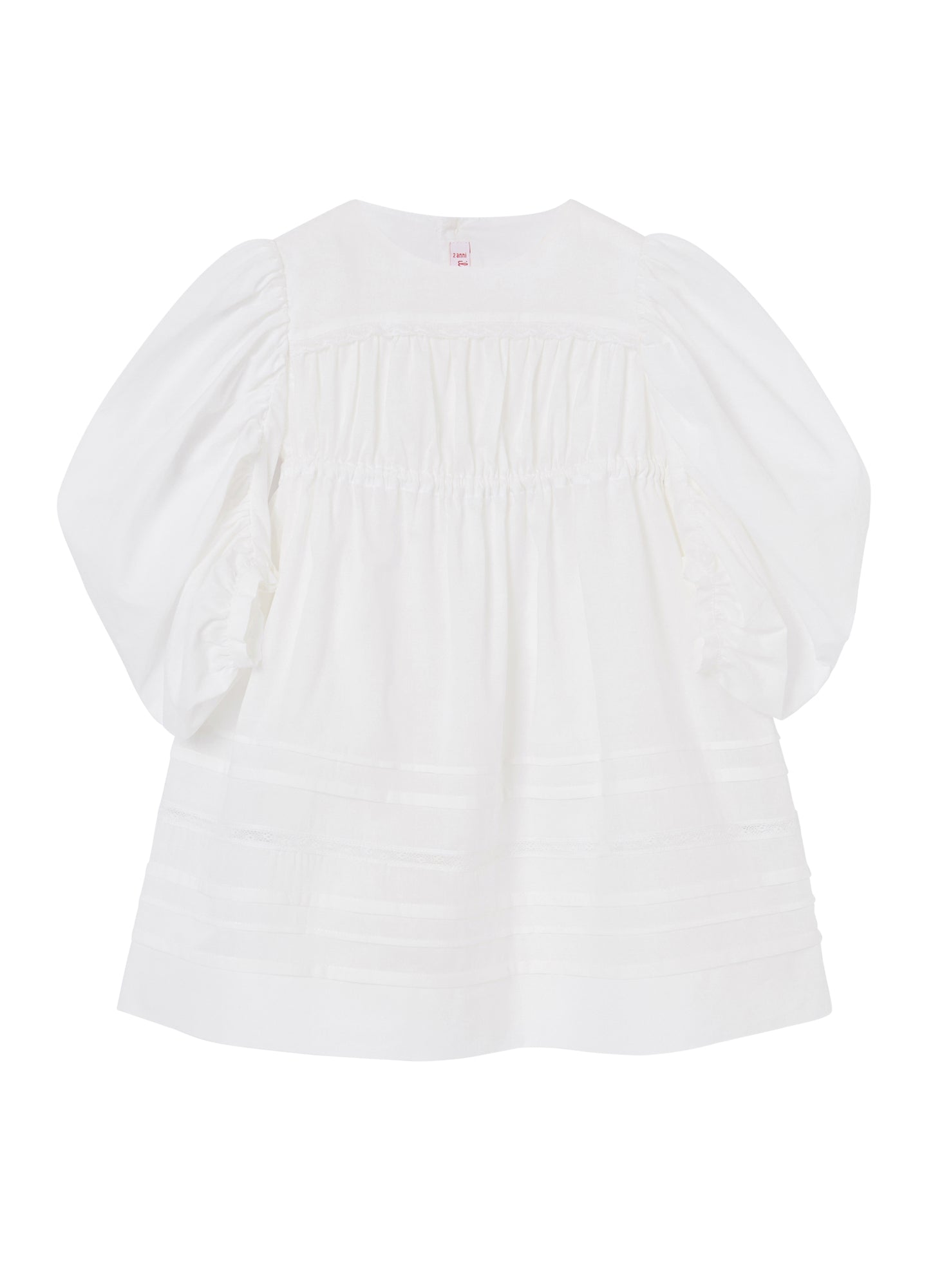 Girls | Long Sleeve Dress | White