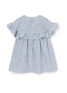 Striped Dress with Embroidery | Aviatore