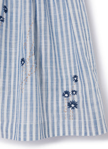 Striped Dress with Embroidery | Aviatore