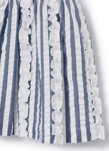 Striped Fabric Dress | Blue Denim Riga Larga