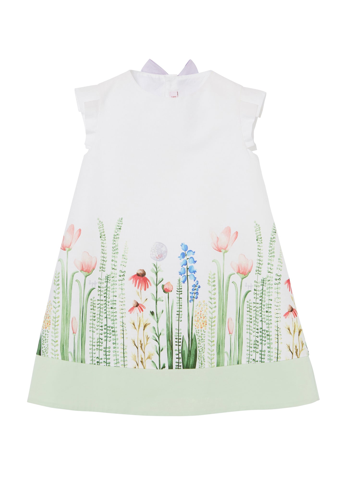 Girls | A-Line Dress with “Thicket” Print | Siepe