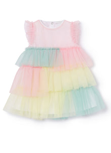 Tulle Dress - Rainbow | Rosa Marshmallow/Limonata