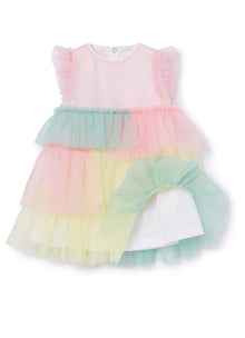 Tulle Dress - Rainbow | Rosa Marshmallow/Limonata