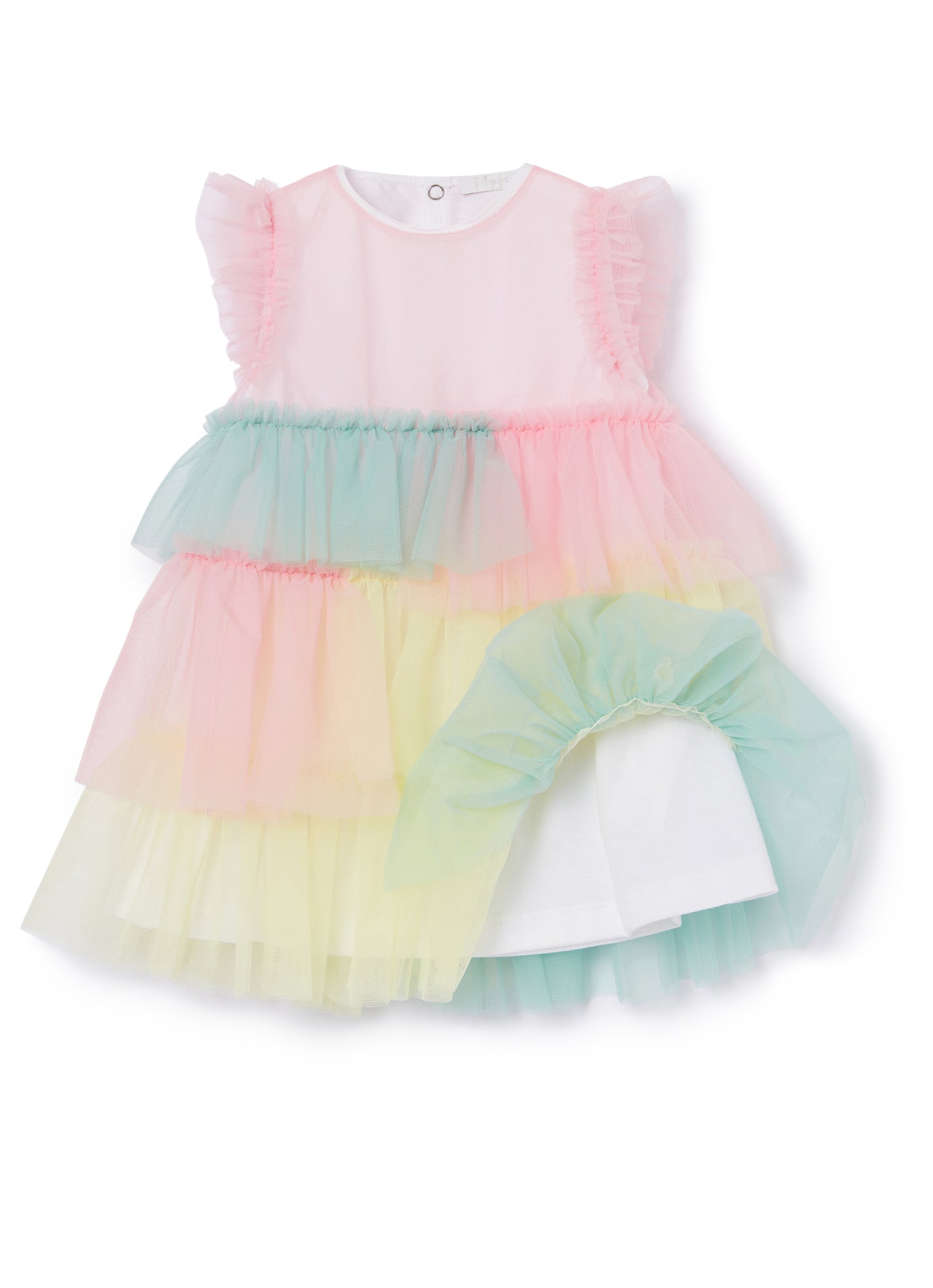 Tulle Dress - Rainbow | Rosa Marshmallow/Limonata