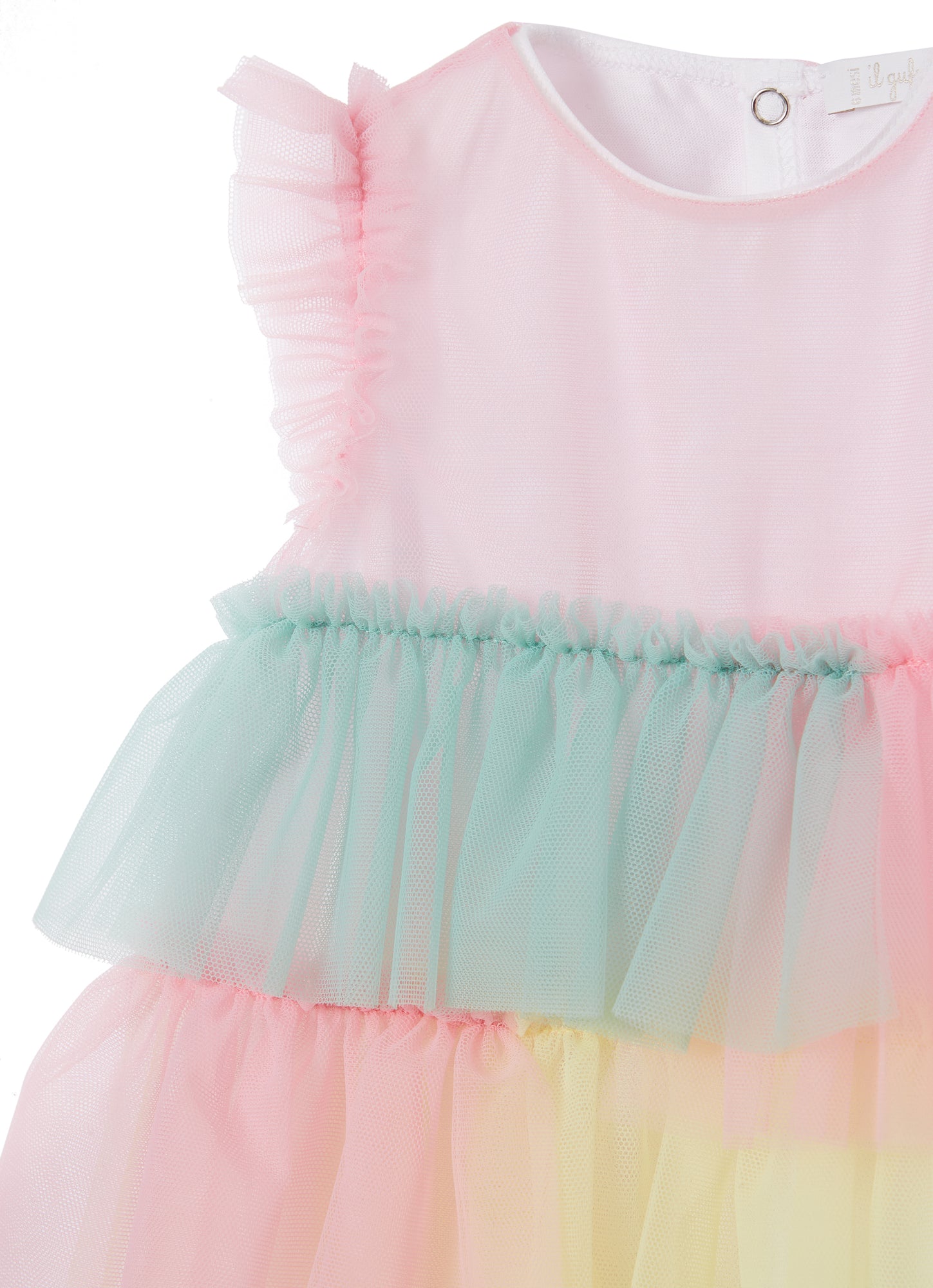 Tulle Dress - Rainbow | Rosa Marshmallow/Limonata