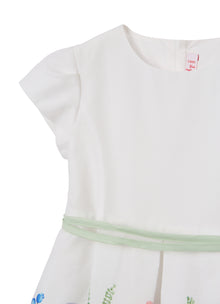 Short-Sleeve Dress with Thicket Print | Siepe