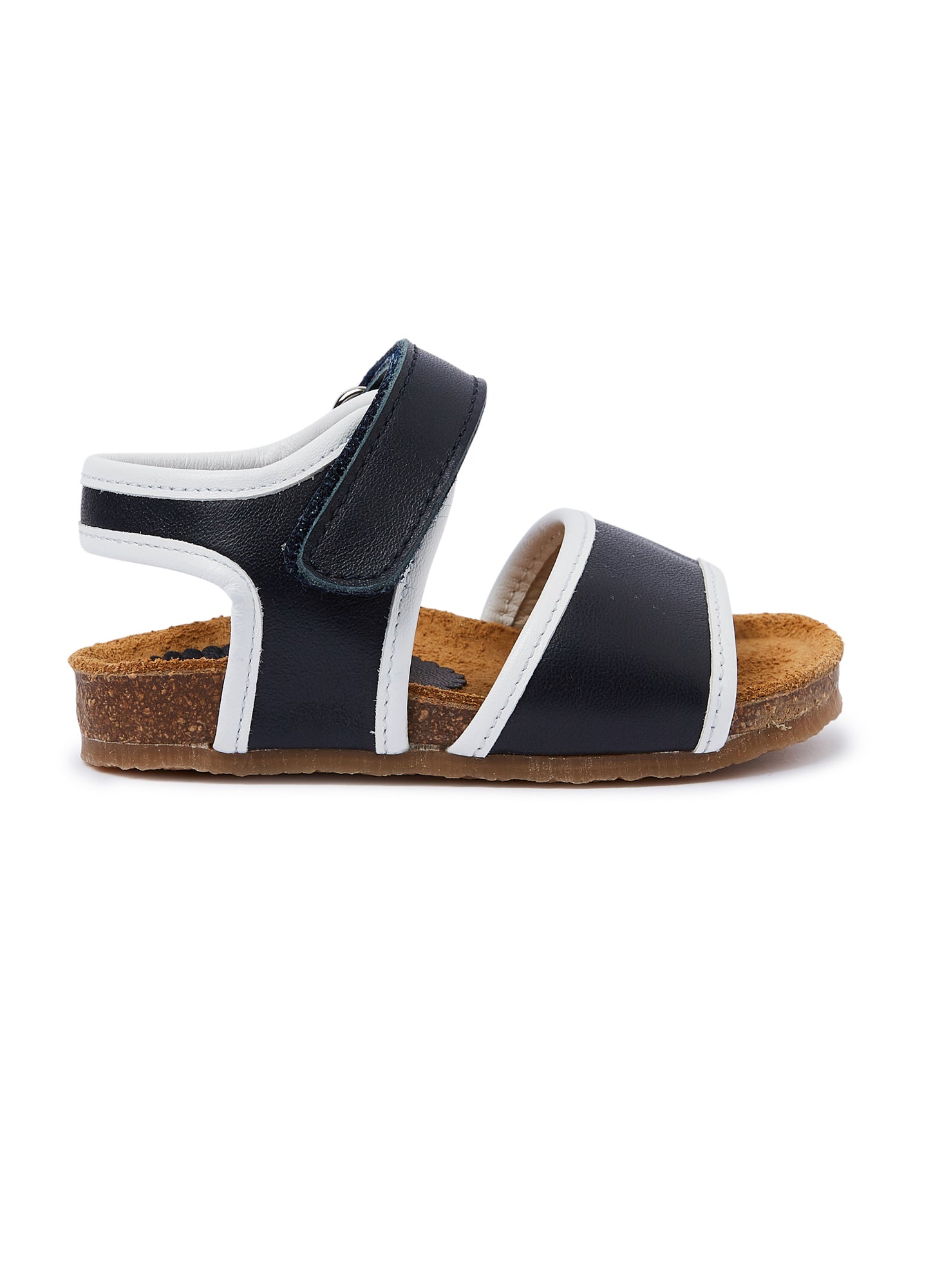 Nappa Leather Sandals - Two-Tone | Blue/White