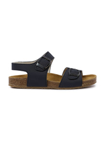Sandal with Narrow Straps And Buckle | Deep Blue