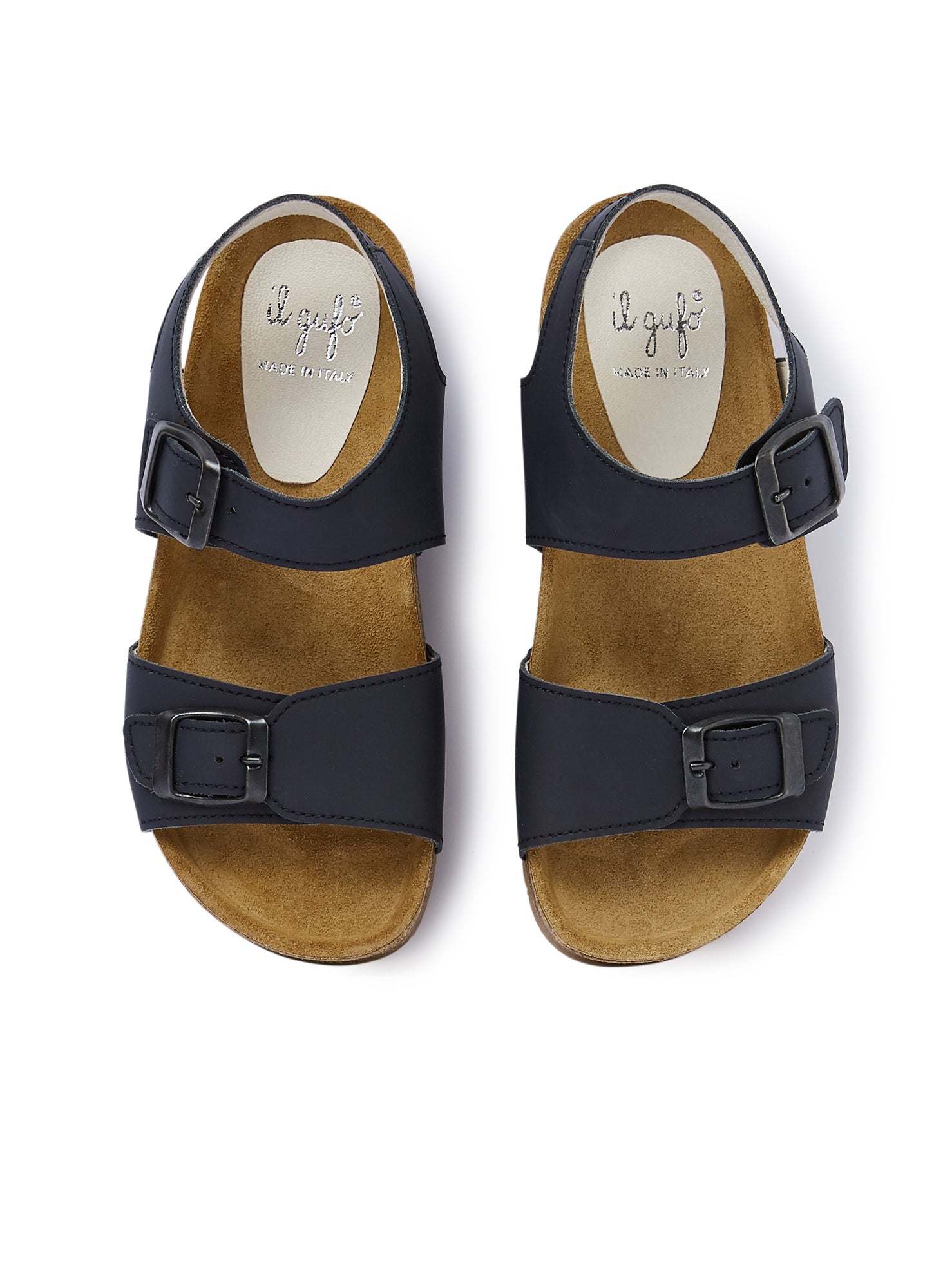 Sandal with Narrow Straps And Buckle | Deep Blue