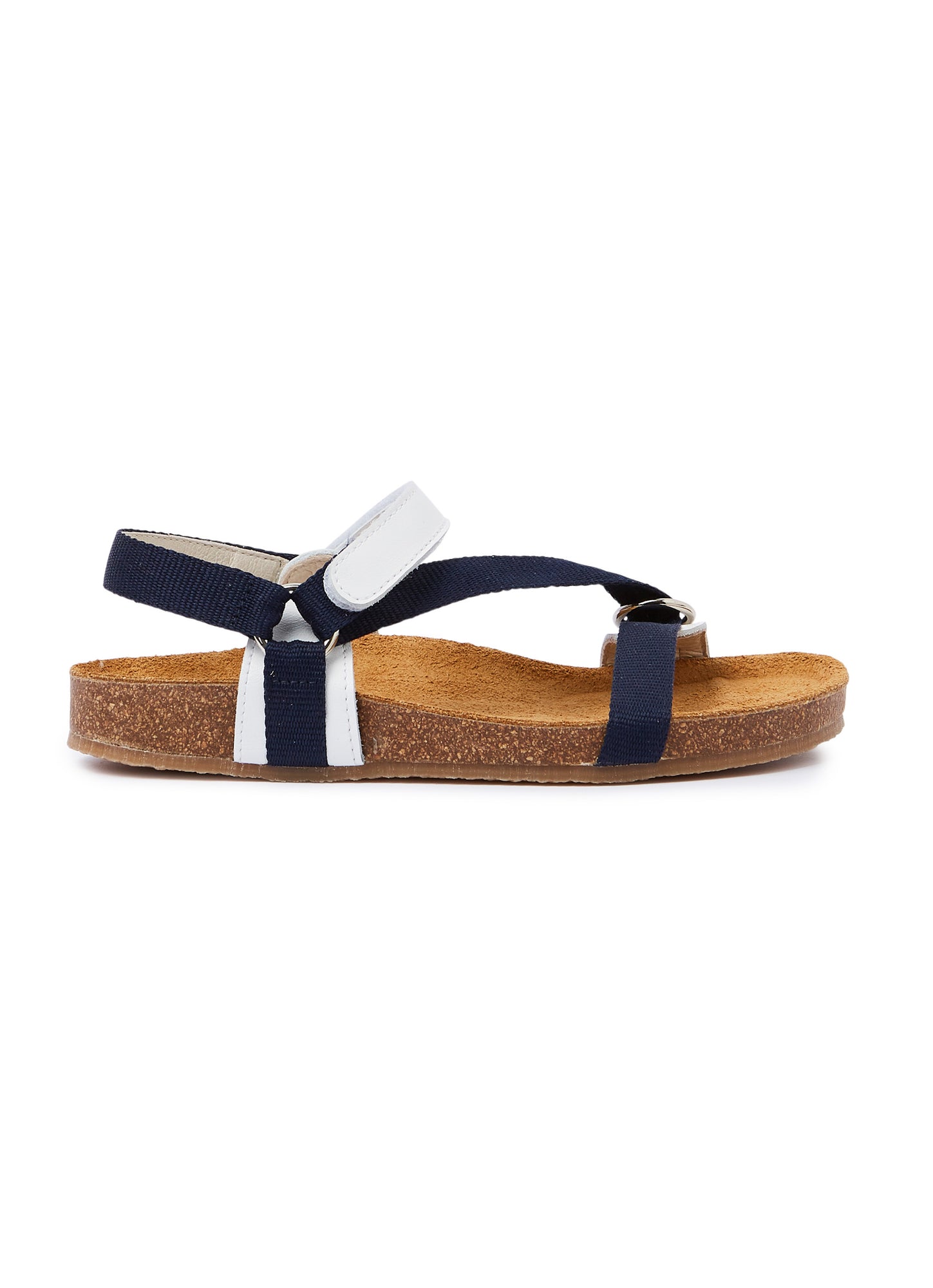 Sandals with Ribbon | White/Blue