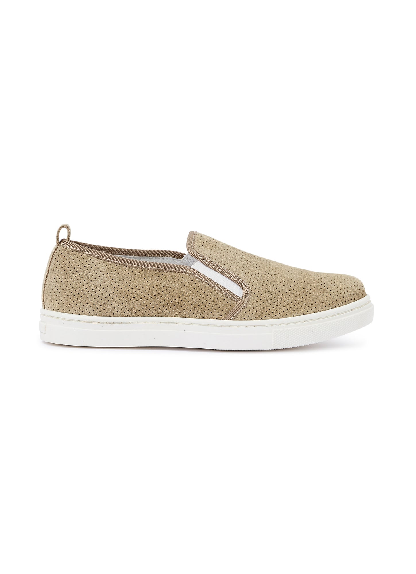 Slip-On Suede Leather Shoes | Bran Beige