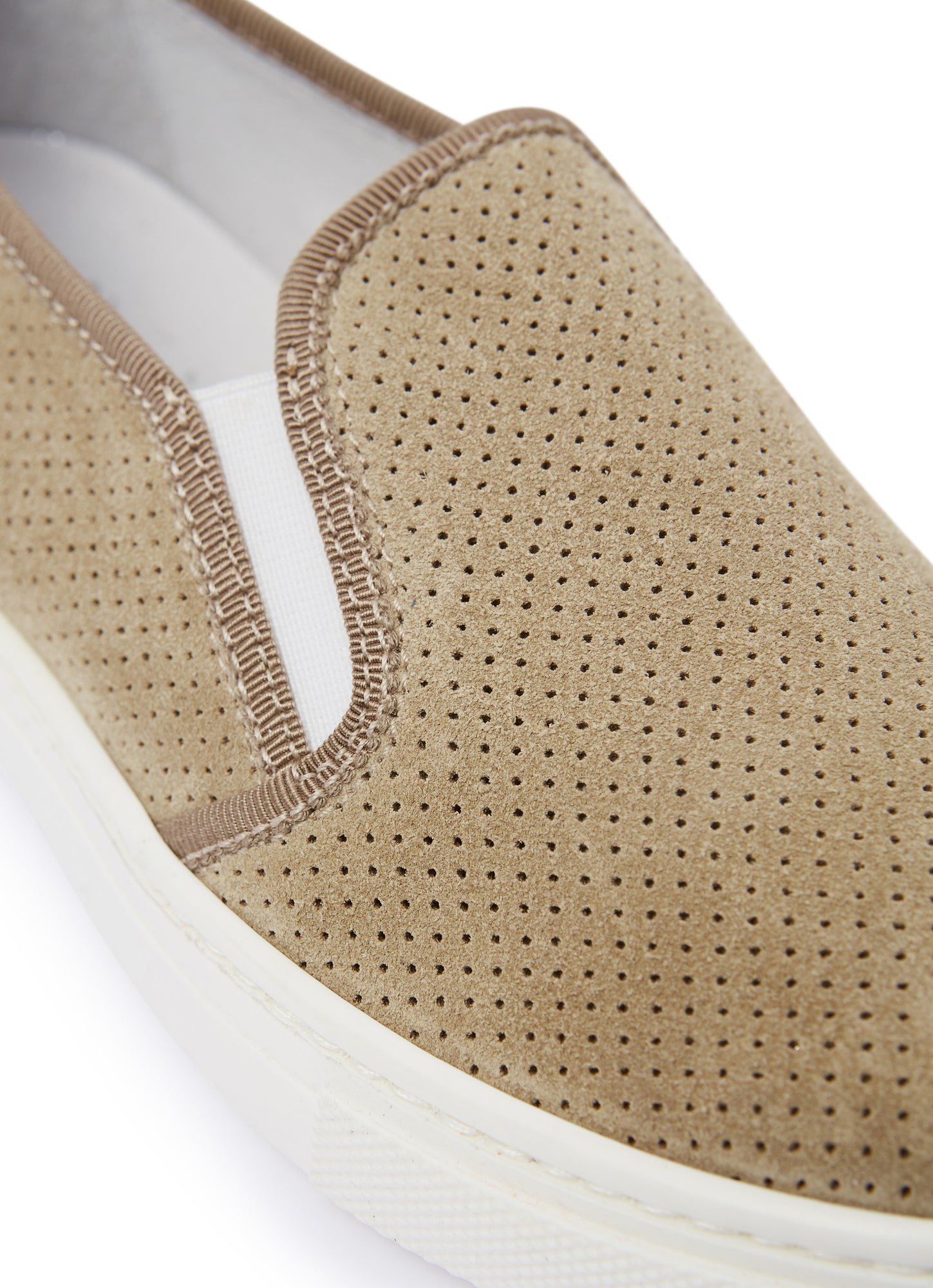Slip-On Suede Leather Shoes | Bran Beige