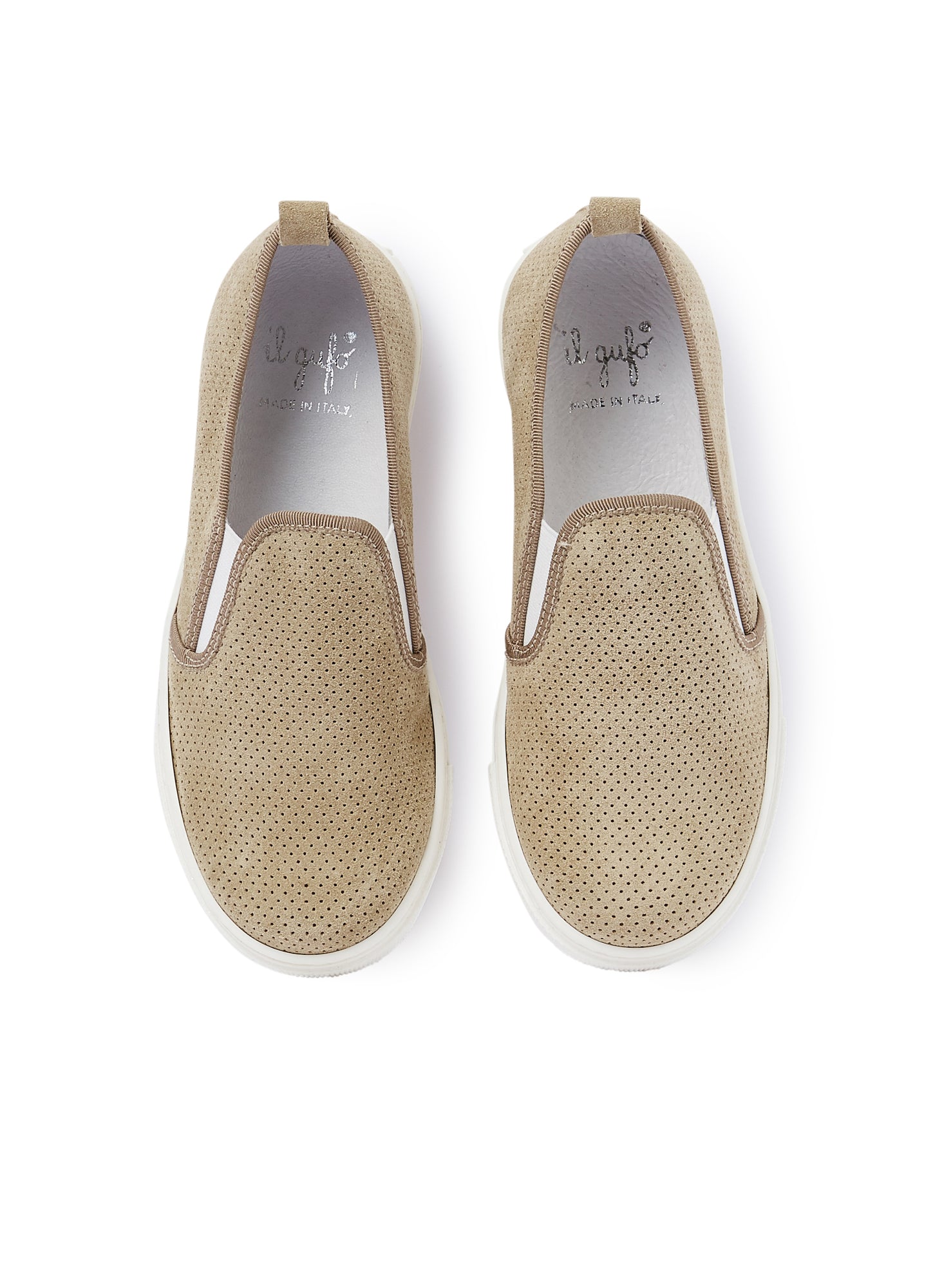 Slip-On Suede Leather Shoes | Bran Beige