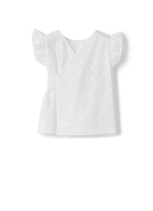 Cotton Top with Fil Coupe Processing | White