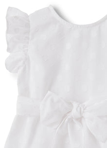 Cotton Top with Fil Coupe Processing | White