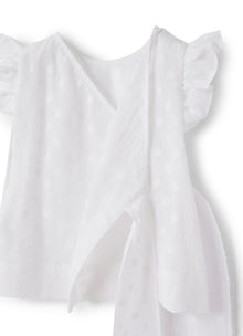 Cotton Top with Fil Coupe Processing | White