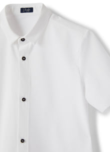 Sensitive Fabrics Short Sleeve Shirt | White