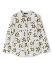 Boys | Shirt with Floral Pattern and Mandarin Collar | Crocodile