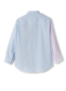 Patchwork Shirt | Azzurro/Ibisco